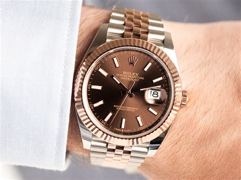 rolex datejust bicolor rose brown|rolex datejust images.